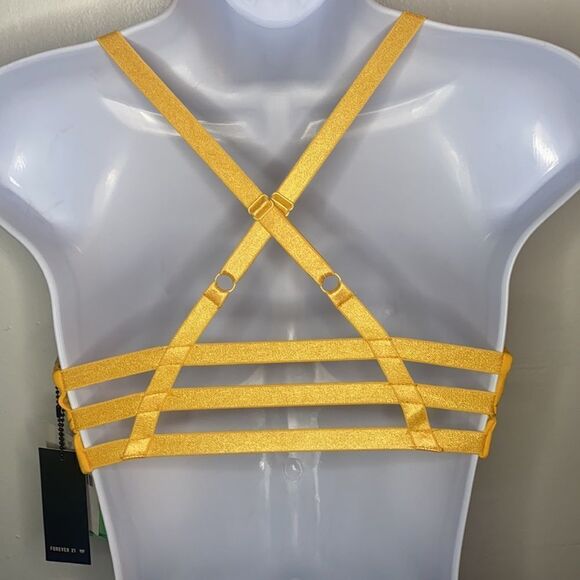 Sunset gold sports bra from Forever21 size XS (extra small) - Picture 2 of 2